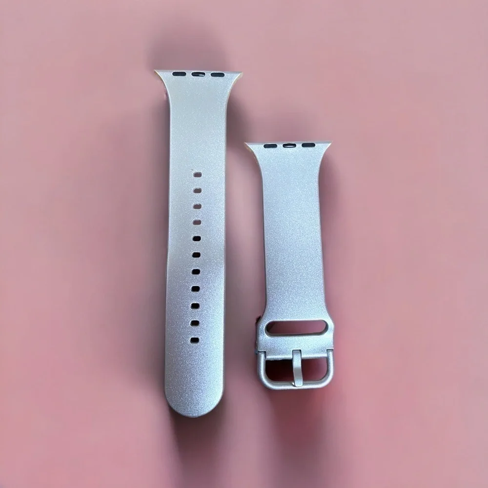 SilverApple Watch Band